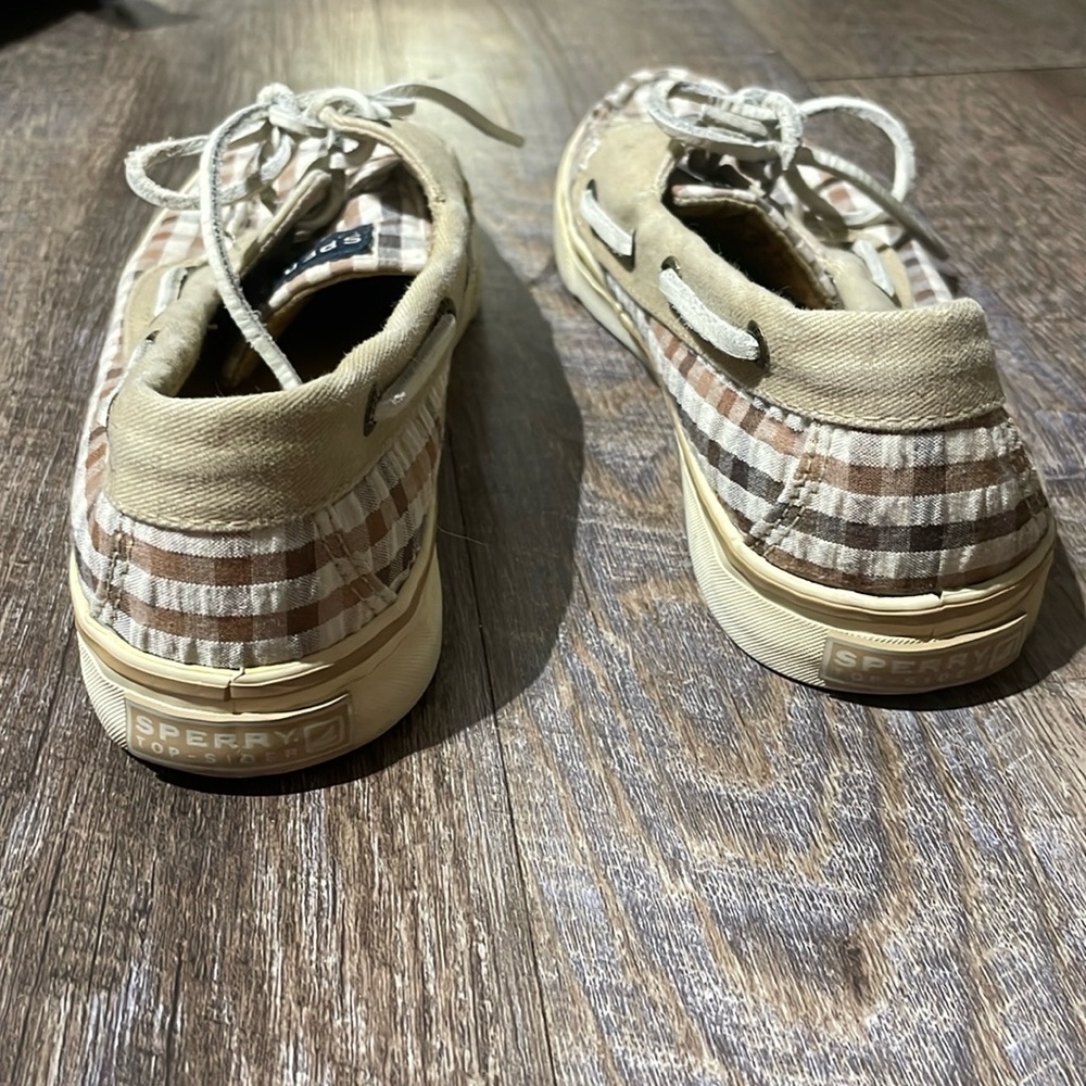 Sperry Plaid Checkered Boat Shoes - Picture 4 of 9